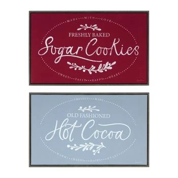 HouzBling | Cocoa and Cookies Frame (Set of 2) 15.5"L x 9.5"H Plastic/MDF,商家Premium Outlets,价格¥369