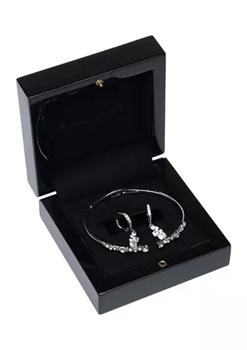 Givenchy | Silver Tone Crystal Scatter Stone Bracelet and Earring Set商品图片,