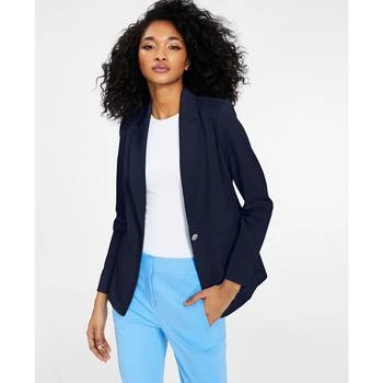 推荐Women's Notch-Collar Single Button Blazer, Created for Macy's商品