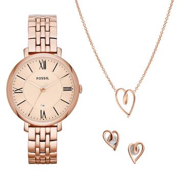 Fossil | Jacqueline Watch and Jewelry Gift Set - ES5252SET商品图片,