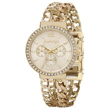 KENDALL & KYLIE | Women's Triple Link Gold Tone Stainless Steel Strap Analog Watch 