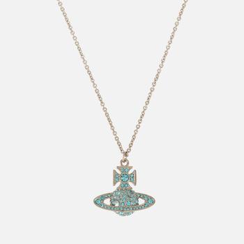 推荐Vivienne Westwood Francette Platinum And Aquamarine Necklace商品