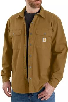 推荐Carhartt Men's Canvas Fleece Lined Shirt Jacket商品