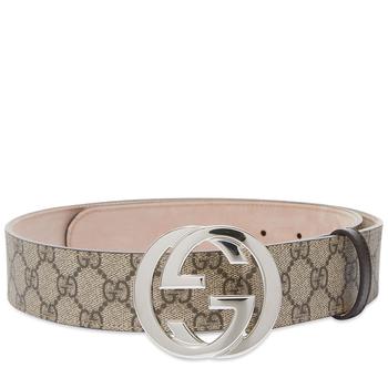 推荐Gucci GG Supreme Black Buckle Belt商品