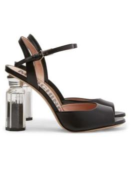 商品Moschino | Salt & Pepper Shaker Heel Ankle Strap Sandals,商家Saks OFF 5TH,价格¥4229图片