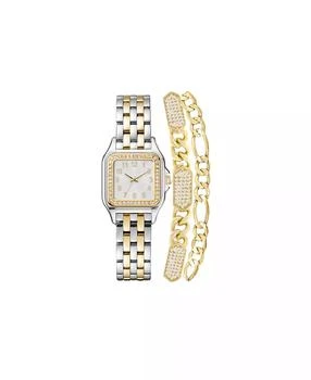 Jessica Carlyle | Women's Analog Silver-Tone and Gold-Tone Metal Alloy Watch 26mm and, 3 Pieces,商家Macy's,价格¥201
