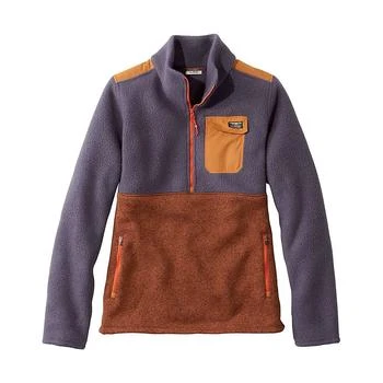 推荐L.L.Bean Women's Fleece Sherpa Hybrid Color Block Sweater商品