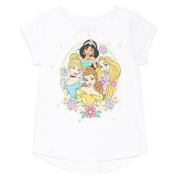 Disney | Little Girls Princess Group Short Sleeve T-shirt商品图片,