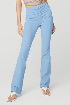 Alo | Airbrush High-Waist Cinch Flare Legging - Tile Blue商品图片,7.9折