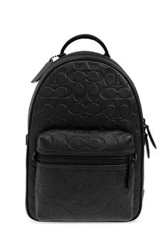 推荐Coach Logo Embossed Zipped Backpack商品