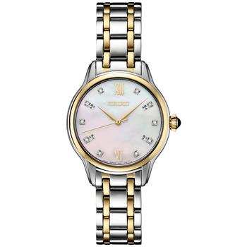 Seiko | Women's Diamond (1/10 ct. t.w.) Two Tone Bracelet Watch 30mm商品图片,7.5折