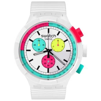 Swatch | Swatch Men's Neon White Dial Watch 8.2折
