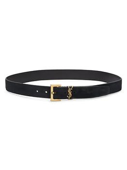 ysl腰带怎么选, Yves Saint Laurent | Monogram Suede Belt商品图片 