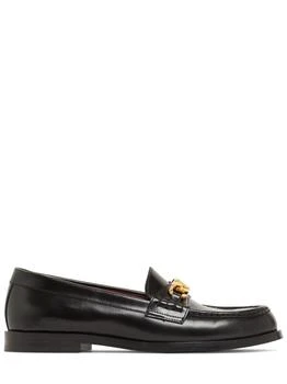 Valentino | 10mm Vlogo Chain Leather Loafers 