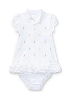 Ralph Lauren | Lauren Childrenswear Baby Girls Ruffled Polo Dress Bloomer,商家Belk,价格¥266