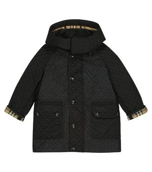Burberry | Monogram quilted coat,商家MyTheresa,价格¥3516