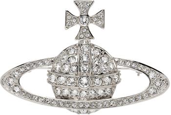 商品Vivienne Westwood | Silver Bas Relief Brooch,商家SSENSE,价格¥1325图片