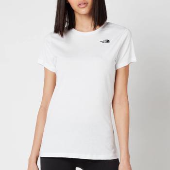 The North Face | The North Face Women's Simple Dome Short Sleeve T-Shirt - TNF White商品图片,额外6.5折, 额外六五折