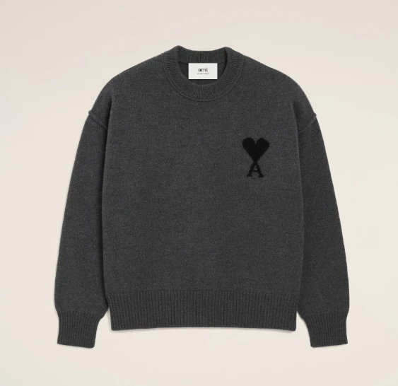 AMI | 【秋冬新品】AMI 男女同款美利奴羊毛毛衣 爱心圆领上衣（香港仓发货）,商家Terri Wonder,价格¥2132