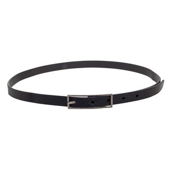 ysl皮带, [二手商品] Yves Saint Laurent | Saint Laurent Black Leather Buckle Slim Belt 85CM商品图片 5.9折