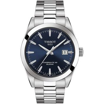 推荐Men's Swiss Automatic T-Classic Gentleman Powermatic 80 Silicium Stainless Steel Bracelet Watch 40mm商品