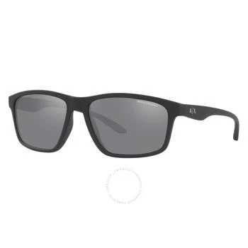 Armani Exchange | Grey Mirror Rectangular Men's Sunglasses AX4122S 80786G 59 4.6折, 满$200减$10, 满减