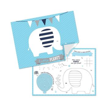 商品Big Dot of Happiness | Blue Elephant - Paper Boy Birthday Party Coloring Sheets - Activity Placemats - Set of 16,商家Macy's,价格¥145图片