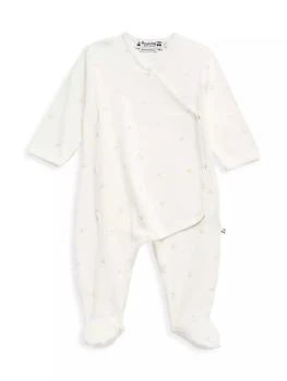 Bonpoint | Baby's Cotton Long-Sleeve Wrap Footie 独家减免邮费