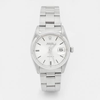 推荐Rolex Silver Stainless Steel Oyster Date Precision 6694 Men's Wristwatch 35 mm商品