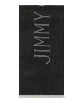 Jimmy Choo | Wool Logo Scarf 4.6折×额外9折, 独家减免邮费, 额外九折