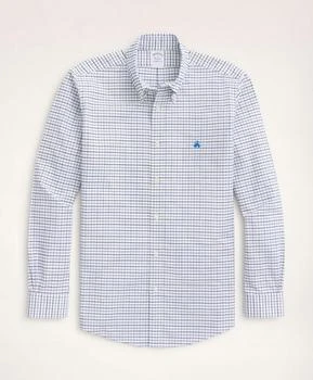 Brooks Brothers | Regent Regular-Fit Sport Shirt, Non-Iron Oxford Windowpane,商家Brooks Brothers,价格¥404