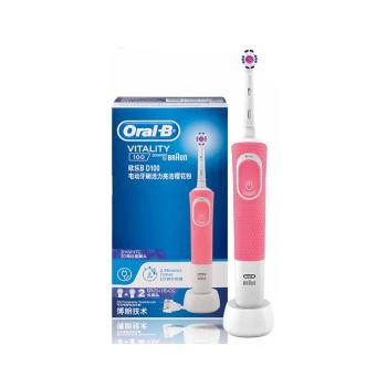 Oral-B | ORAL-B/欧乐B 新款电动牙刷活力亮洁成人款 D100 粉色,商家Beyond Chinalux,价格¥200