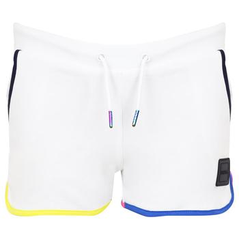 推荐White Multicoloured Trim Cotton Logo Shorts商品