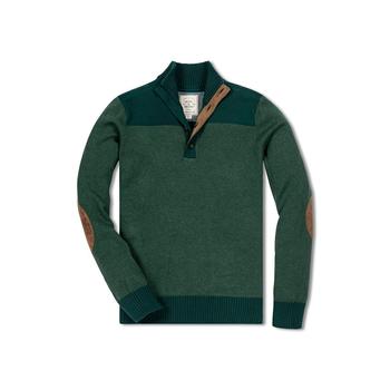 推荐Mens' Contrast Sweater with Elbow Patches, Mens商品