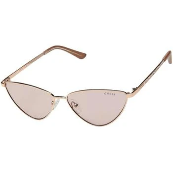 推荐Guess Factory Women's Sunglasses - Bordeaux Lens Shiny Rose Gold Frame | GF6095 28T商品