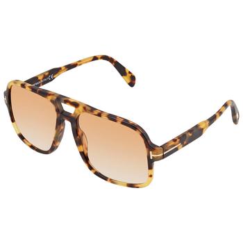 tom ford墨镜, Tom Ford | Falconer Brown Gradient Square Sunglasses FT0884 56F 60商品图片 4.4折