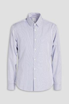 Sandro | Striped cotton-poplin shirt商品图片,2折