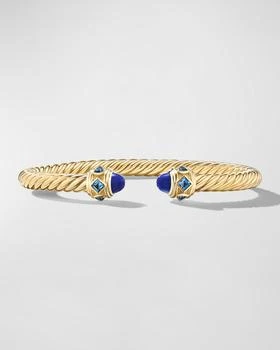 David Yurman | Renaissance Cable Bracelet with Gemstones in 18K Gold, 5mm, Size S,商家Neiman Marcus,价格¥41508
