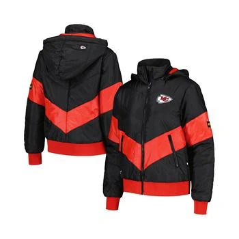 推荐Women's Black Kansas City Chiefs Puffer Full-Zip Hoodie商品