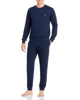 商品Emporio Armani | 2 Pc. Crewneck Sweatshirt & Pants Loungewear Set,商家Bloomingdale's,价格¥842图片