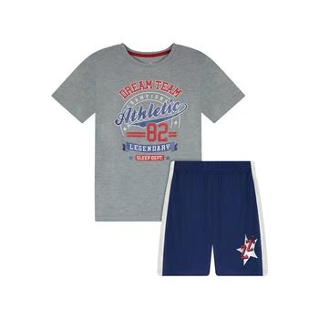 Max & Olivia | Little Boys Short Sleeves Top and Longer Length Print Shorts, 2 Piece Set,商家Macy's,价格¥99