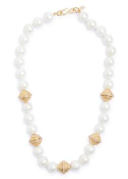 推荐Faux pearl beaded necklace商品
