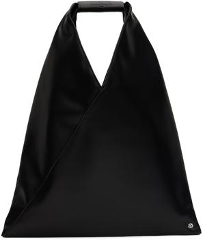 MM6 | Black Small Faux-Leather Triangle Tote商品图片,6.2折