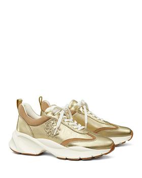 Tory Burch | Women's Gold Good Luck Trainer Sneakers商品图片,