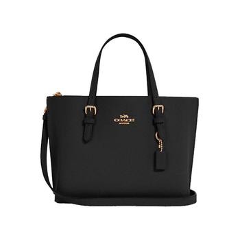 推荐COACH 蔻驰  MOLLIE TOTE 25 黑色纯色小号托特包斜挎包 C4084商品