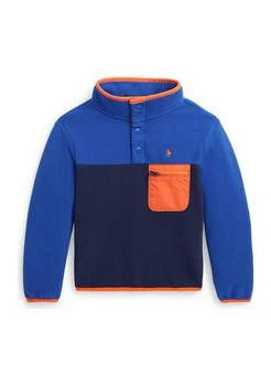 Ralph Lauren | Lauren Childrenswear Boys 2 7 Color Blocked Fleece Pullover,商家Belk,价格¥284