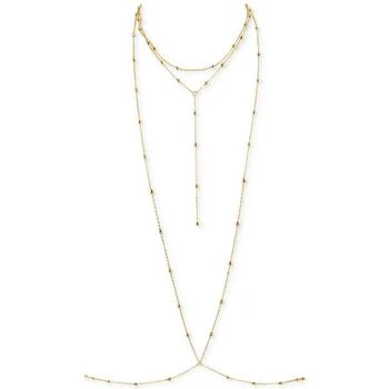 OMA THE LABEL | 18k Gold-Plated Dainty Bead Layered Body Chain,商家Macy's,价格¥812