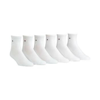 Tommy Hilfiger | Men's Socks, "Pitch" Athletic Quarter 6-Pairs商品图片,
