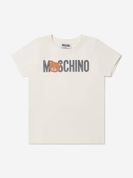 推荐Moschino White Kids Bear Logo T-Shirt商品