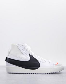 推荐Nike Blazer Mid '77 Jumbo trainers in white/black商品